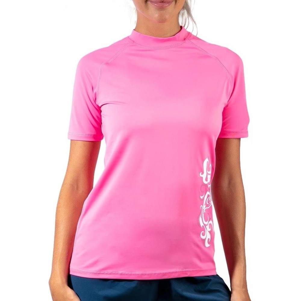 NWT‎ Kanu Surf Women's Breeze Ii Swim Tee - Color Pink - Size XS